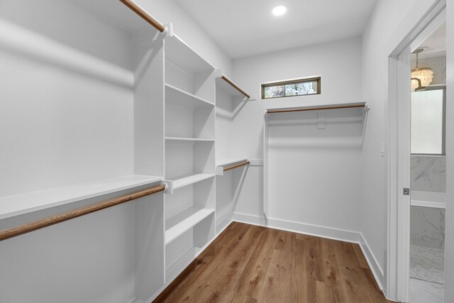 20302 Peach Dr, Huntsville, TX 77320 - walk in closet with wood finished floors