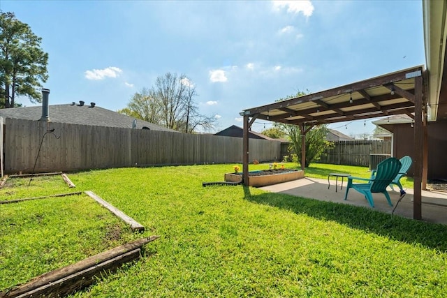 13623 Wimbledon Oaks Dr, Houston, TX 77065 - view of yard featuring a patio area and a pergola