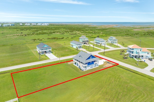 18821 Warrior Rd, Galveston, TX 77554 - view of property location featuring property parcel outlined