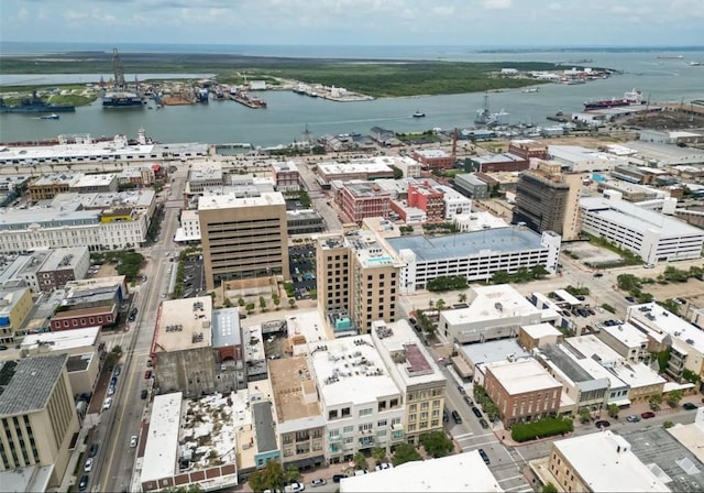 2208 Post Office Unit 103, Galveston, TX 77550 - aerial view with a water view