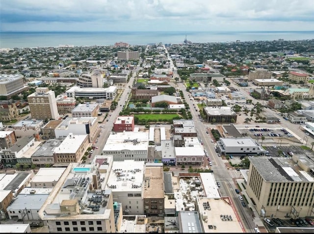 2208 Post Office Unit 103, Galveston, TX 77550 - aerial view featuring a view of city