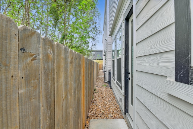 exterior space with fence
