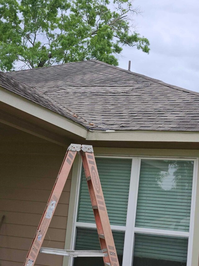 1710 Penina Dr, Crosby, TX 77532 - details featuring a shingled roof