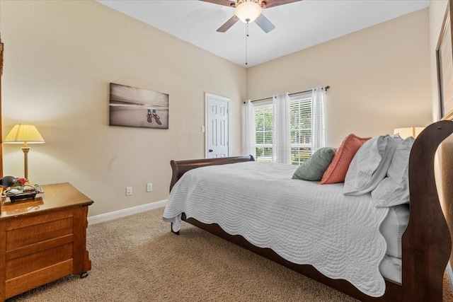 2052 Doolan Dr, Conroe, TX 77301 - bedroom with carpet, baseboards, and ceiling fan