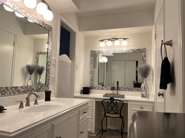 full bathroom with vanity