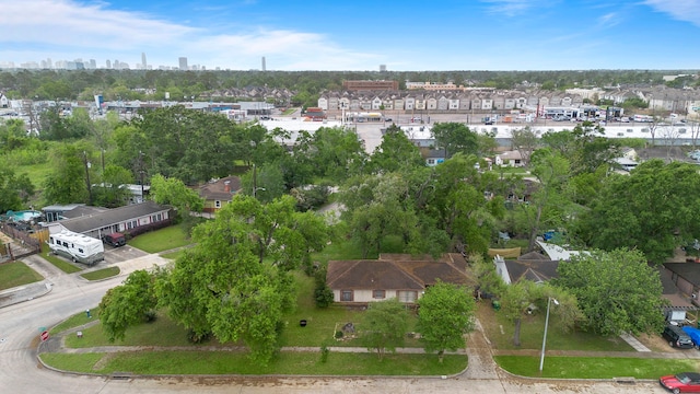 aerial view featuring a residential view