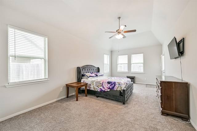 13710 Alaskan Brown Bear Trl, Crosby, TX 77532 - bedroom with baseboards, ceiling fan, and light colored carpet