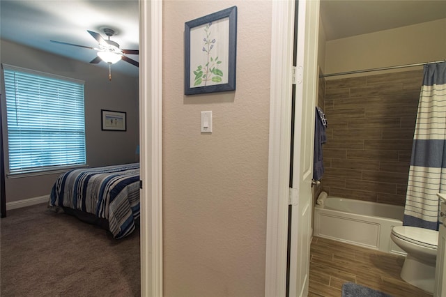 1627 Carriage Oaks Ln, Katy, TX 77494 - bedroom featuring baseboards and ceiling fan