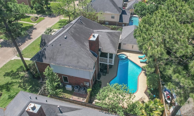 12510 Beauline Abbey St, Tomball, TX 77377 - drone / aerial view
