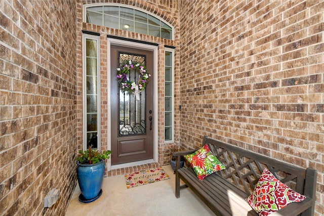 5314 Tribolo Trl, Round Rock, TX 78665 - doorway to property featuring brick siding
