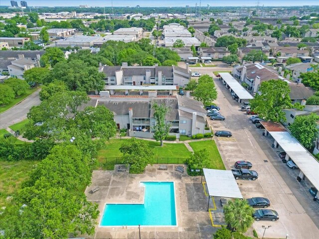 9566 Windswept Ln Unit 9566, Houston, TX 77063 - aerial view of a pool