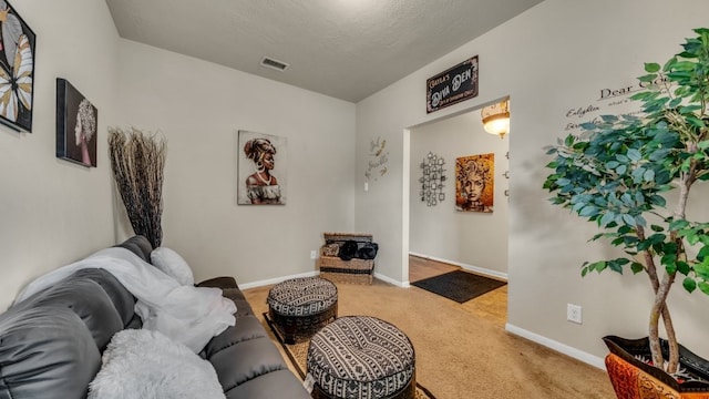 2201 Moonstone Ct, Texas City, TX 77591 - living area with light carpet and baseboards