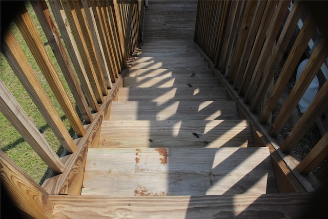 view of stairway