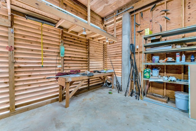 view of storage room