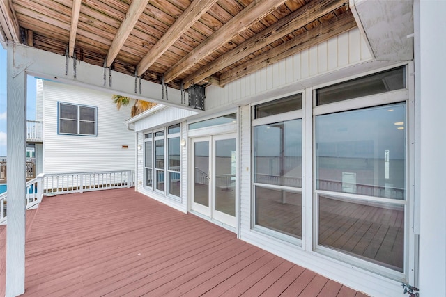 view of wooden terrace