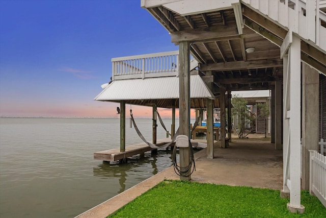 301 Isles End Rd, Tiki Island, TX 77554 - dock with a water view and boat lift