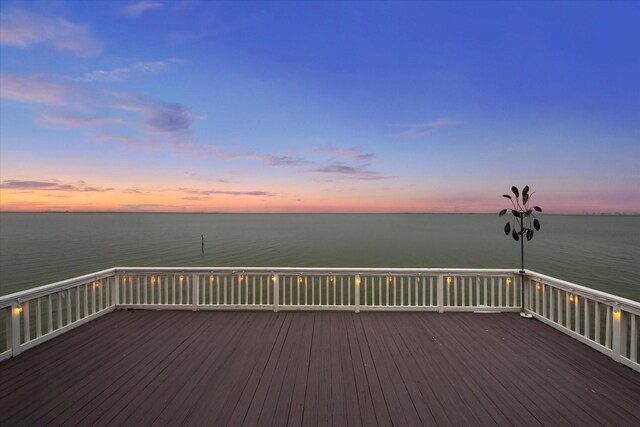 301 Isles End Rd, Tiki Island, TX 77554 - deck with a water view