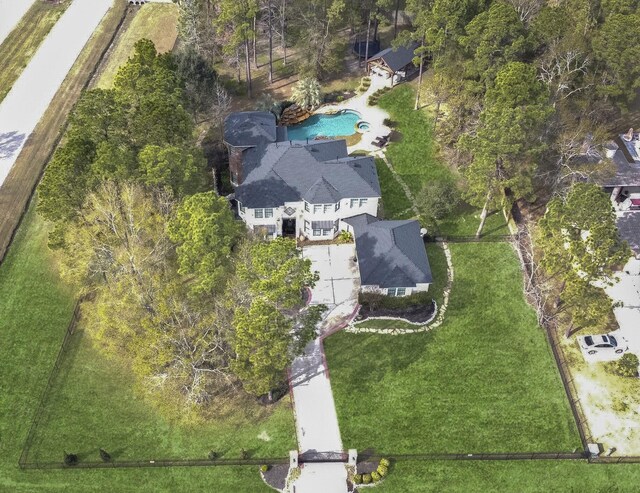 27603 Siandra Creek Ln, Spring, TX 77386 - aerial view of a pool area