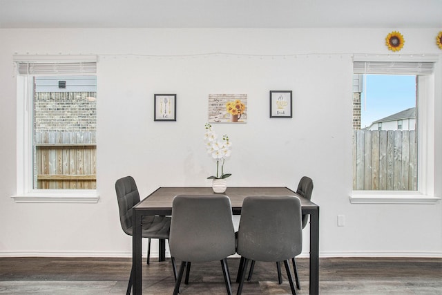4984 Pismo Ray Dr, Katy, TX 77493 - dining area with baseboards and wood finished floors