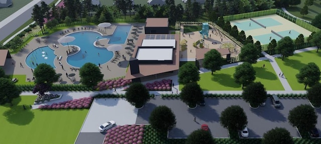 31319 Hastings Creek Ln, Fulshear, TX 77441 - aerial view of a pool