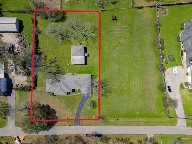 26003 Fountaine Bleau Dr, Tomball, TX 77377 - aerial view of property's location featuring property parcel outlined