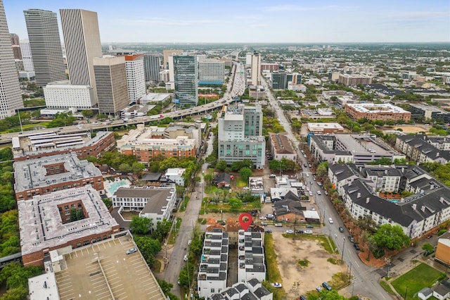 drone / aerial view featuring a view of city