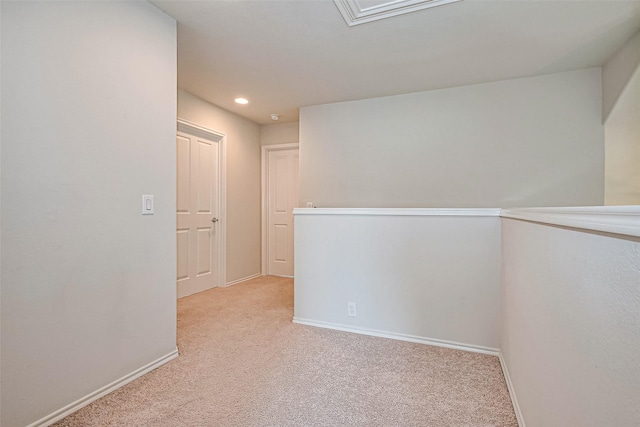 13600 Breton Ridge St Unit 22D, Houston, TX 77070 - spare room with light colored carpet, baseboards, and recessed lighting
