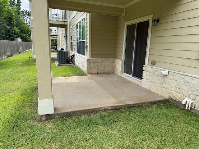 13600 Breton Ridge St Unit 22D, Houston, TX 77070 - view of patio with central air condition unit