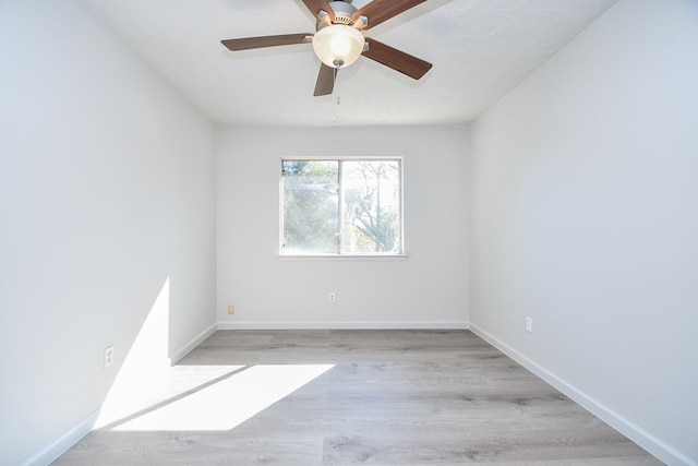 15827 Tammany Ln, Houston, TX 77082 - empty room with baseboards, wood finished floors, and ceiling fan
