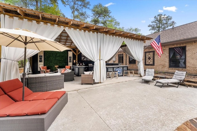 view of patio / terrace featuring outdoor lounge area