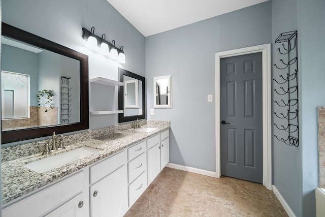 14507 Heron Marsh Dr, Cypress, TX 77429 - full bath featuring double vanity and baseboards