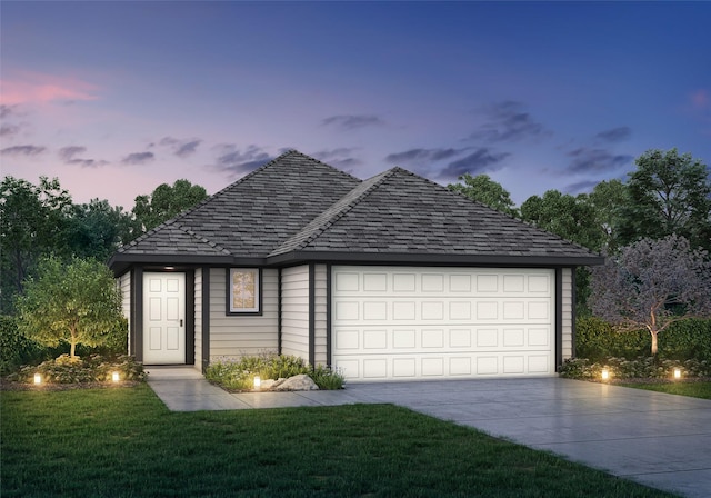 garage featuring driveway