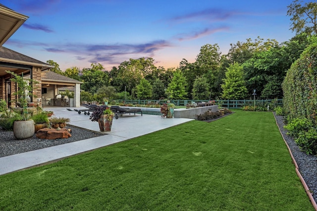 5111 Water Oak Cres, Fulshear, TX 77441 - view of yard with a fenced backyard and a patio area