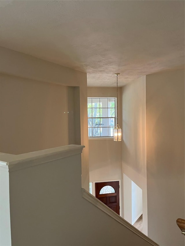 hall with an upstairs landing