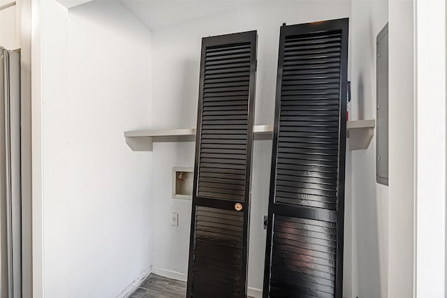 3226 Poe Dr, Montgomery, TX 77356 - room details with wood finished floors and baseboards