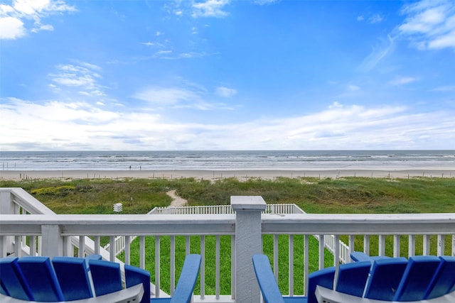 17431 Bristow Dr, Galveston, TX 77554 - water view with a view of the beach