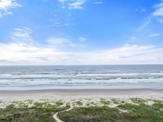 17431 Bristow Dr, Galveston, TX 77554 - view of water feature with a beach view