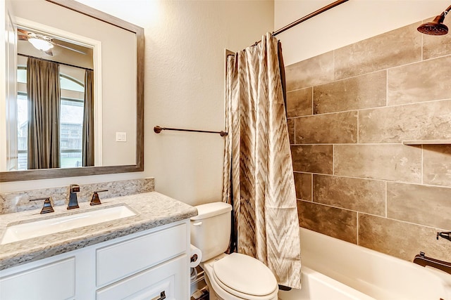 12306 Wildrye Prairie Trce, Humble, TX 77346 - full bathroom with shower / bath combination with curtain, toilet, and vanity