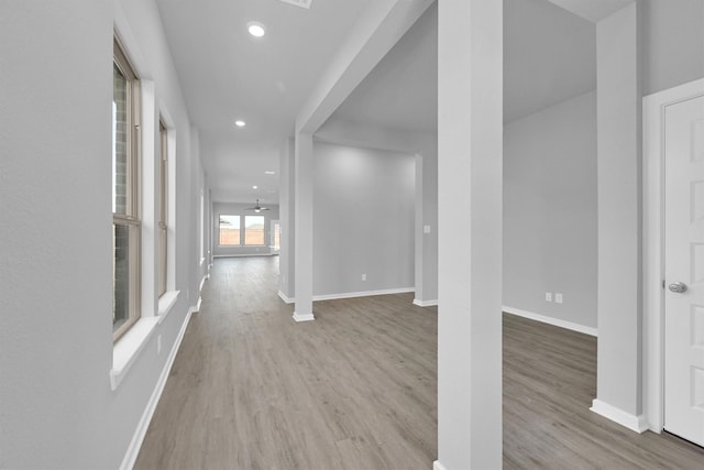 5028 Marcasca Dr, Katy, TX 77493 - interior space featuring baseboards, recessed lighting, and wood finished floors