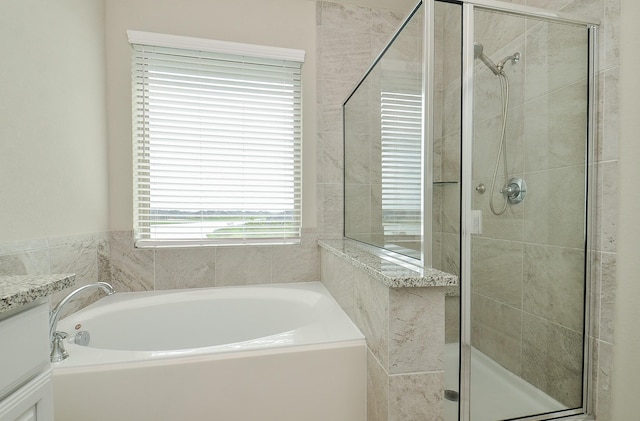 5203 Prairie Terrace Ln, Fulshear, TX 77441 - full bath featuring a bath and a shower stall