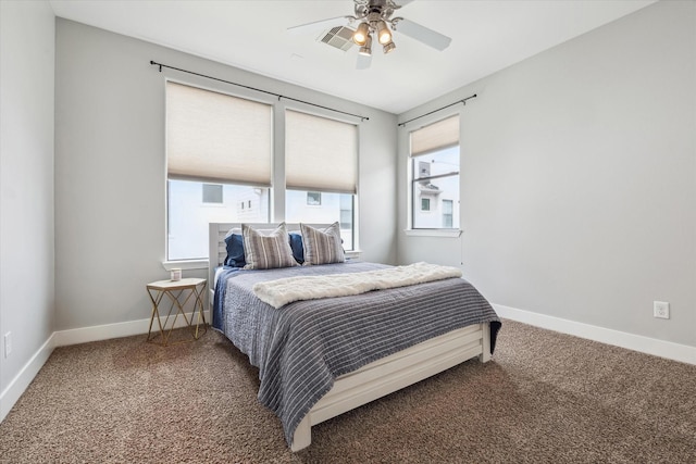 2718 Leeland St Unit A, Houston, TX 77003 - carpeted bedroom featuring baseboards and ceiling fan