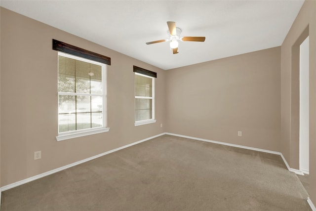 2904 Bristol Bend Ln, Dickinson, TX 77539 - carpeted empty room featuring baseboards and a ceiling fan