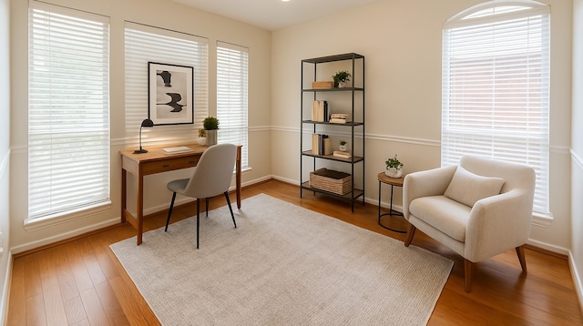 4311 Lakeside Meadow Dr, Missouri City, TX 77459 - office space featuring baseboards and wood finished floors