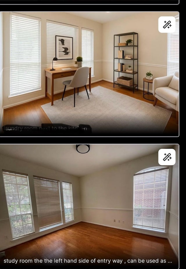 4311 Lakeside Meadow Dr, Missouri City, TX 77459 - living room featuring wood finished floors