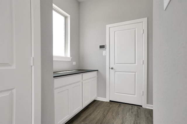 2916 Apple Rose, Katy, TX 77493 - interior space with baseboards and dark wood-style flooring
