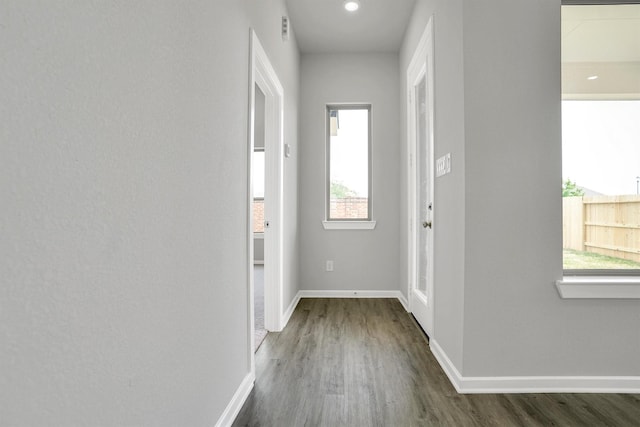 2916 Apple Rose, Katy, TX 77493 - hallway with wood finished floors and baseboards