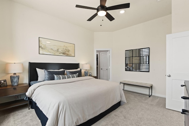 15854 Invergelder Dr, Atascocita, TX 77346 - bedroom with carpet, ceiling fan, and baseboards