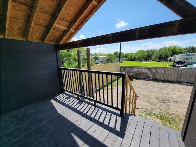 715 11th St, Dickinson, TX 77539 - deck with fence
