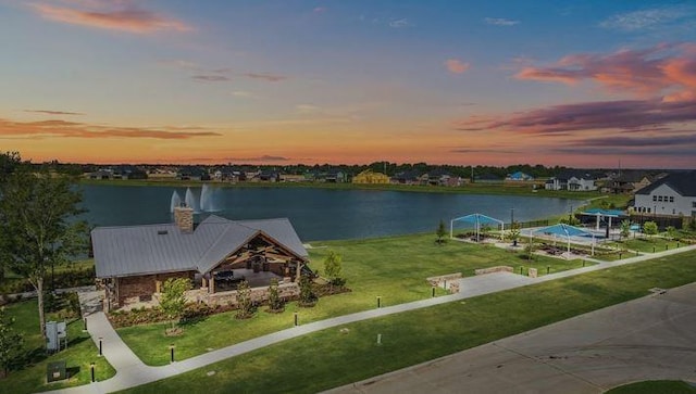 1536 River Point Dr, Friendswood, TX 77546 - water view with a gazebo