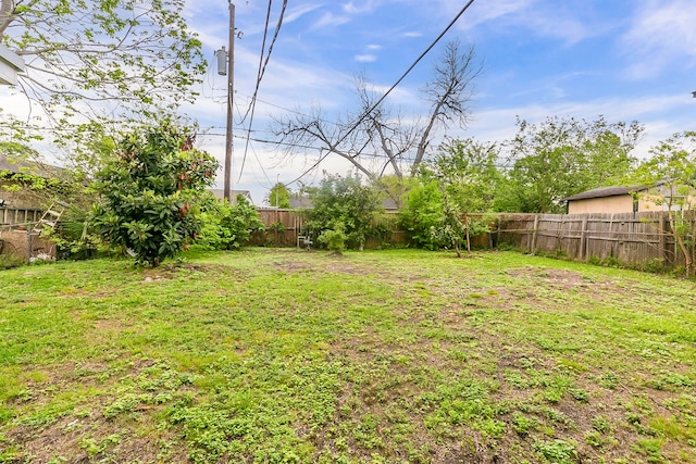 5009 Bataan Rd, Houston, TX 77033 - view of yard with a fenced backyard